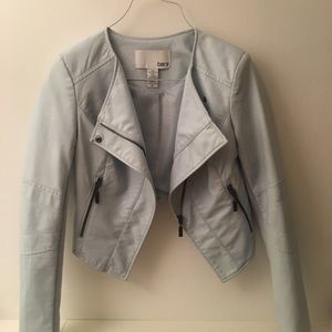 NWOT Bar III faux leather moto jacket